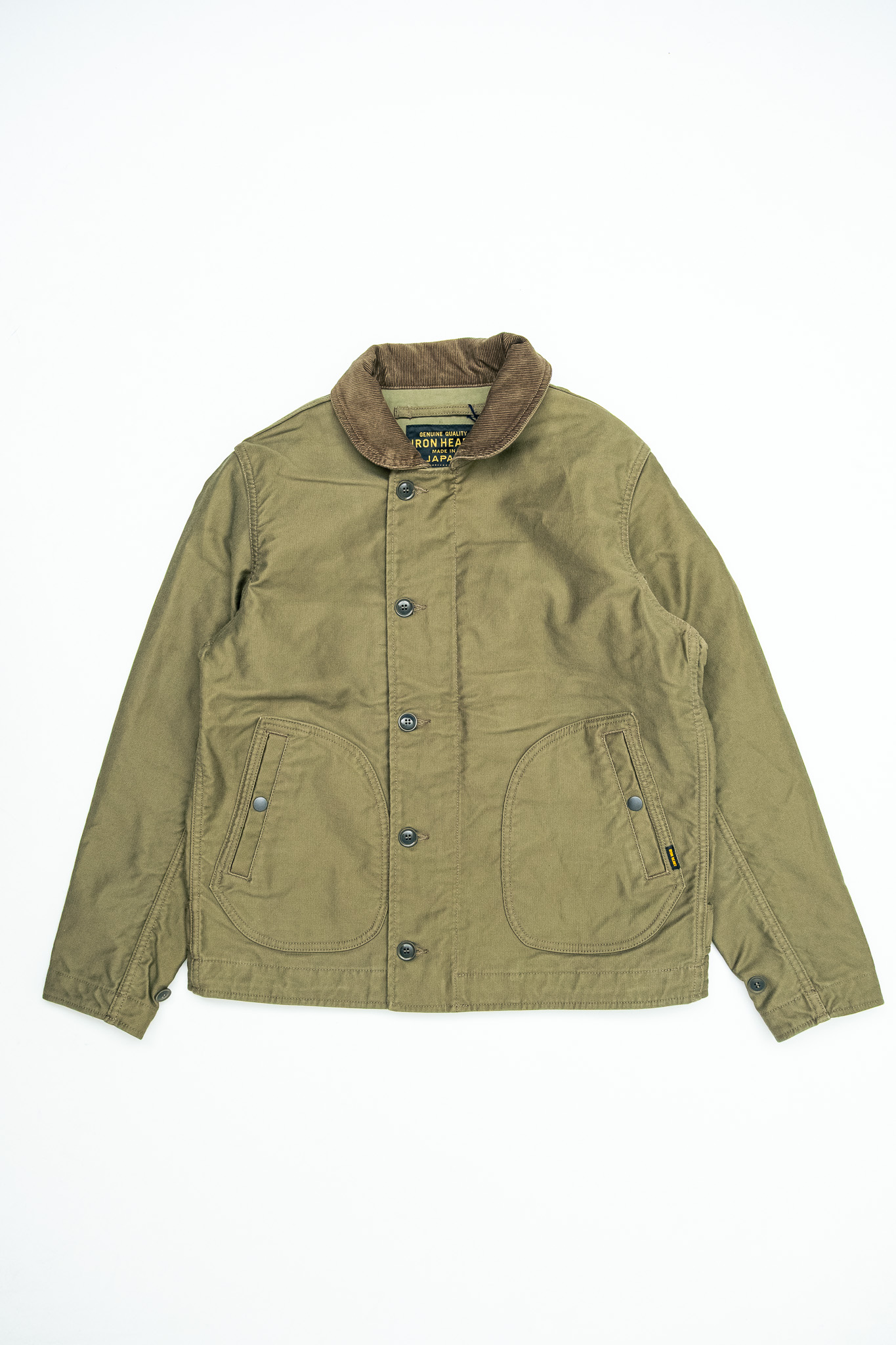 Iron Heart - IHM-53-ODG 12oz Whipcord Lightweight N1 Deck Jacket Olive Drab Green - 2