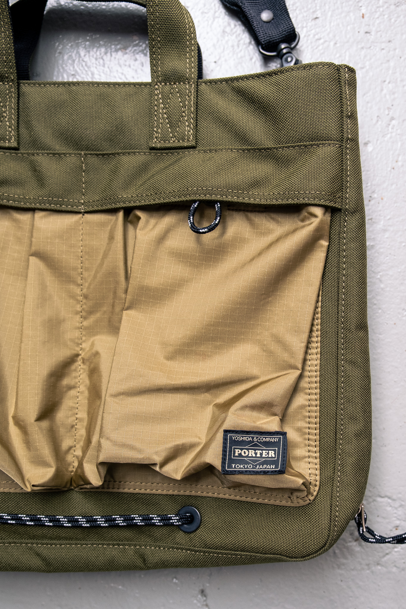 Porter Yoshida & Co - New Hype 2Way Tote Bag Khaki/Sand - 3