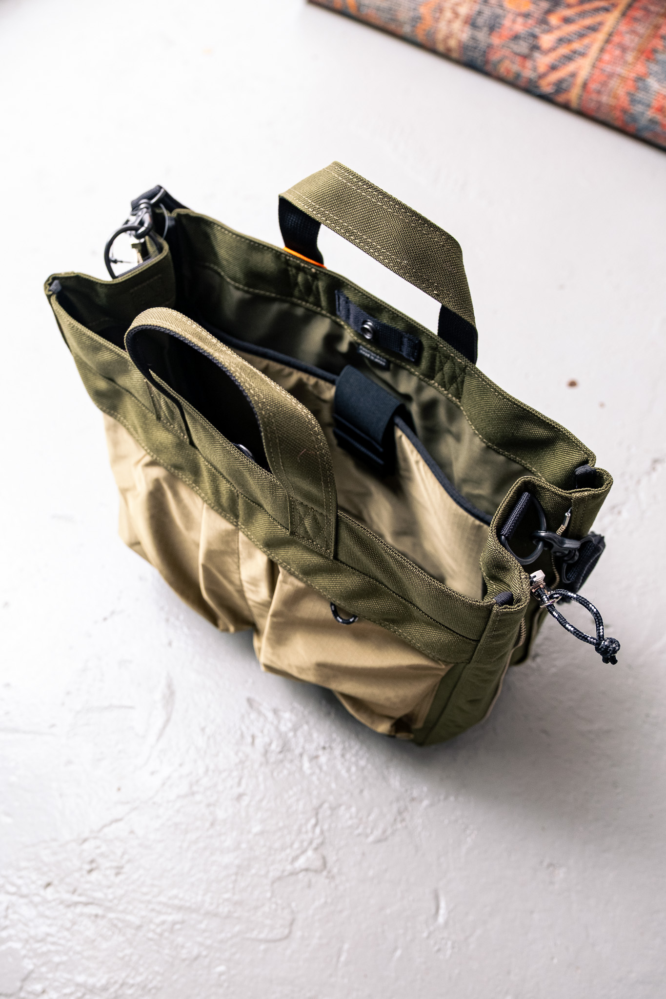 Porter Yoshida & Co - New Hype 2Way Tote Bag Khaki/Sand - 9