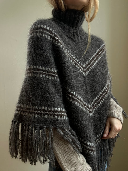 Norma Poncho - Garnpaket Isager Soft & Silk Mohair - 3