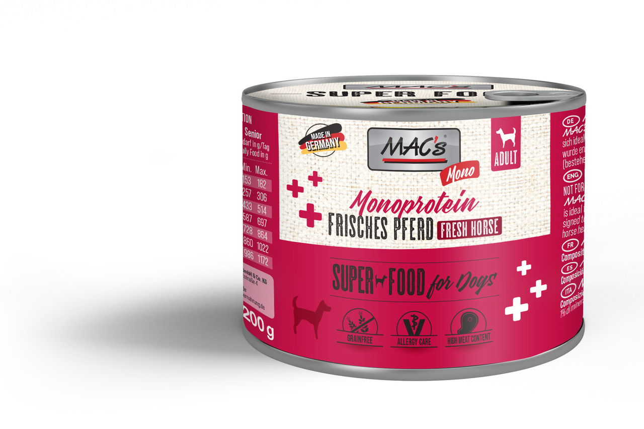 MAC's - Mono Sensitive Häst 6 x 200 gram