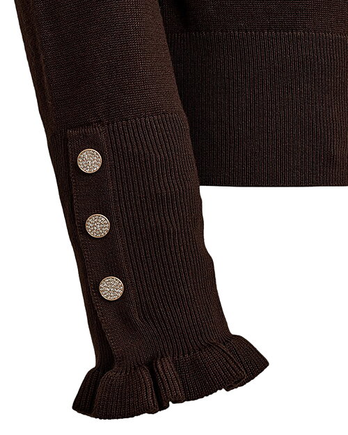 Jumper Katie volangkrage mole brun - 3