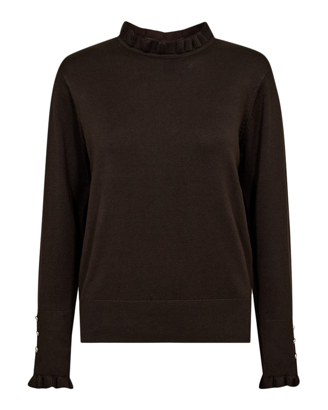 Jumper Katie volangkrage mole brun