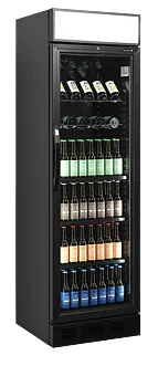 Flaskkyl  CEV425CP BLACK, 358 liter, Tefcold