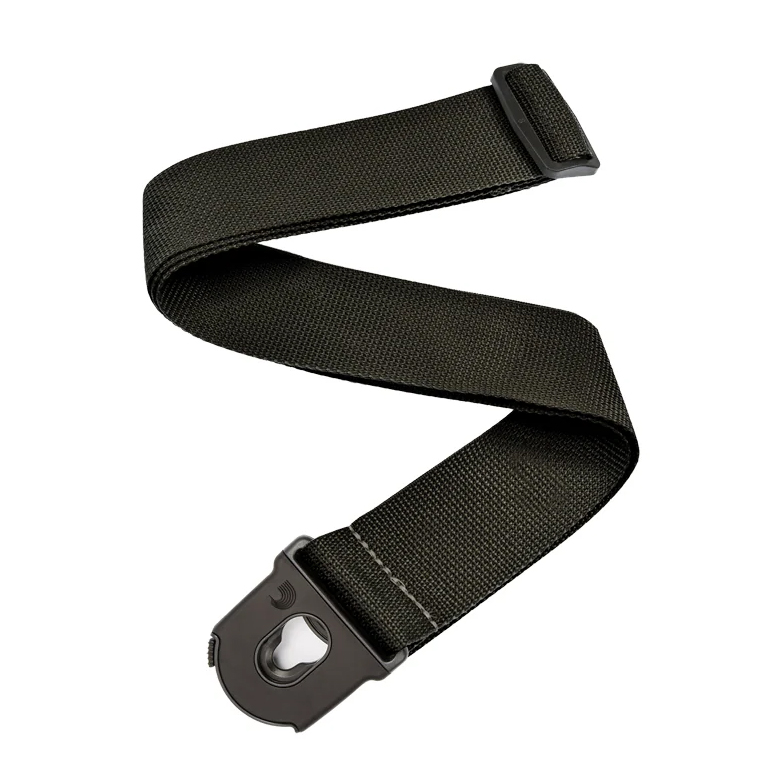 D'Addario PWSPL200 Planet Lock Kitarahihna (Musta)