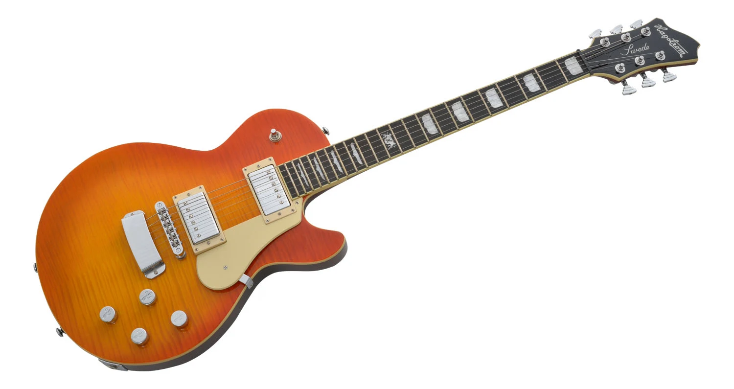 Hagström Swede Mk3 Mandarin Burst - 5