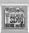 Ernie Ball 2218 John Mayer Silver Slinky Strängar - Set