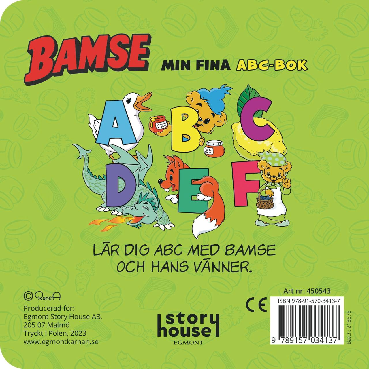 Bok BAMSE min fina ABC-bok - 2