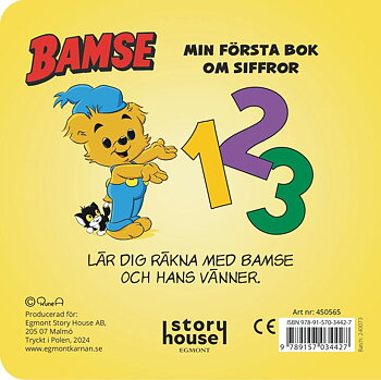 Bok BAMSE min första sifferbok