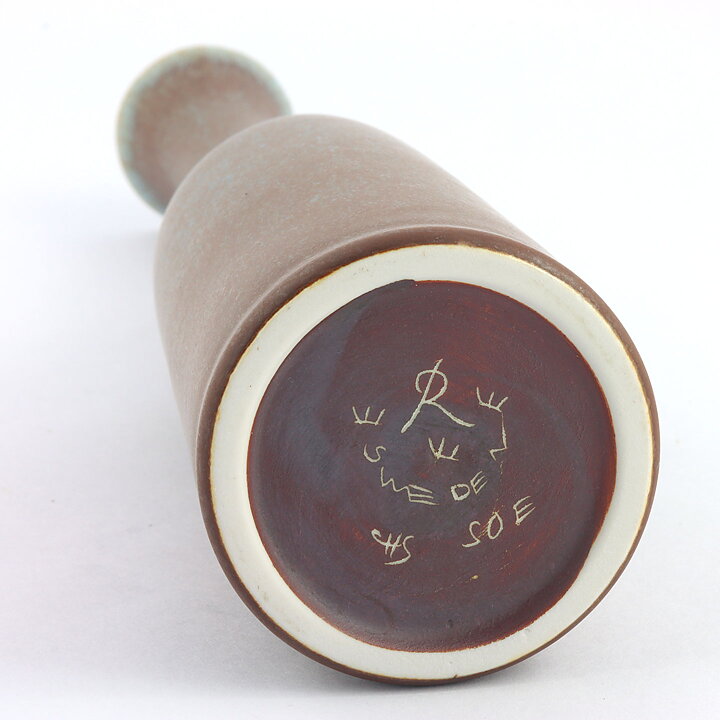 Carl-Harry Stålhane (SOE 1955) Brown/Blue Slender Vase 26 cm