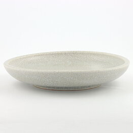 Triller Tobo (1950s) Unique White Craquelure Glaze Bowl 25/5 cm