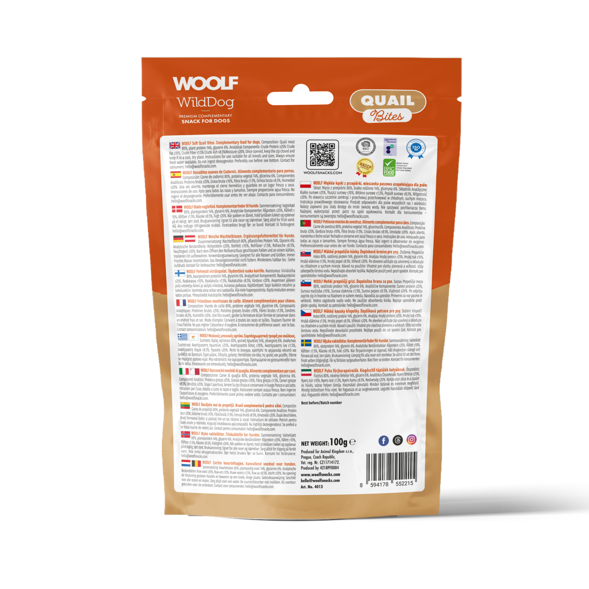 WOOLF WildDog Soft Quail Bites - 2