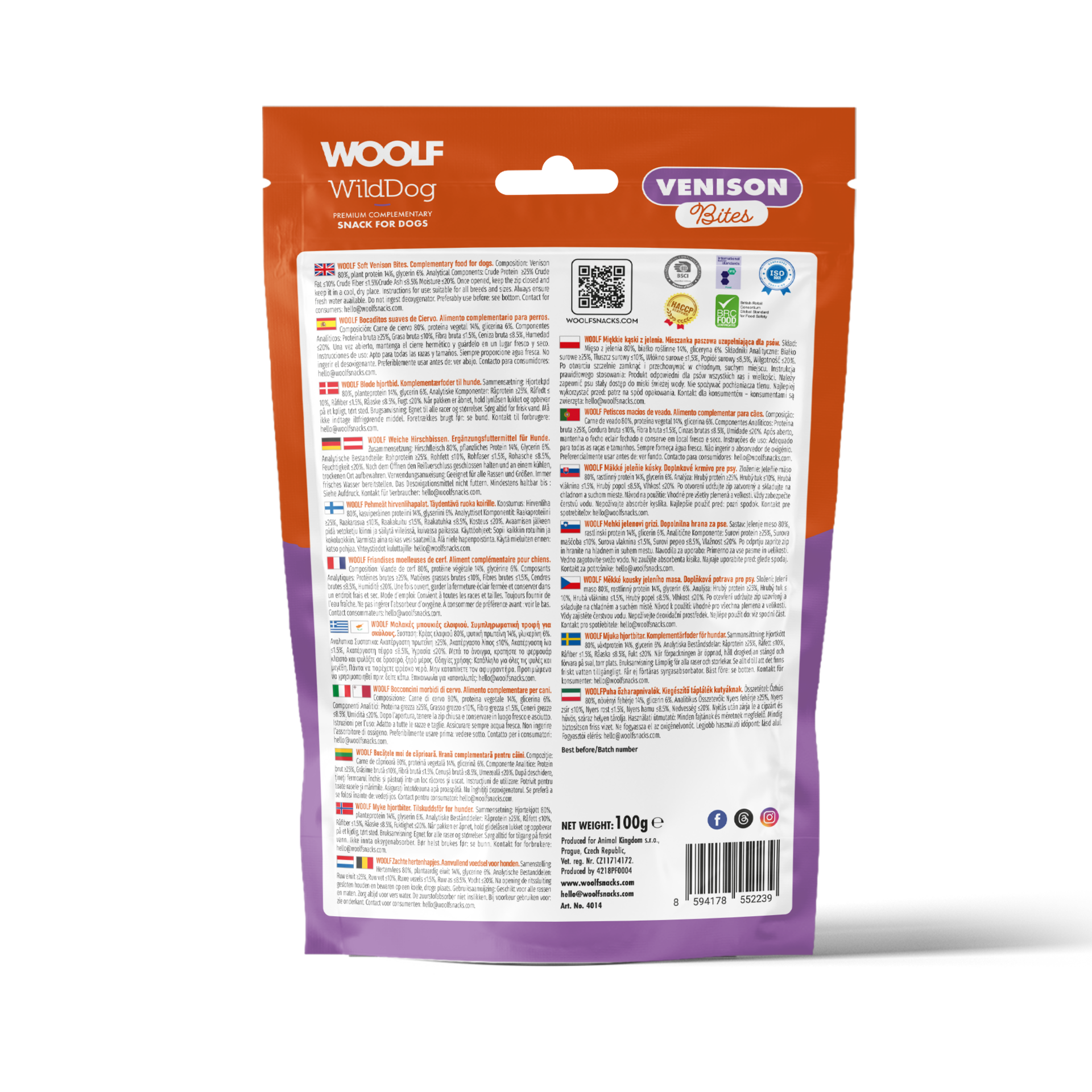 WOOLF WildDog Soft Venison Bites - 2