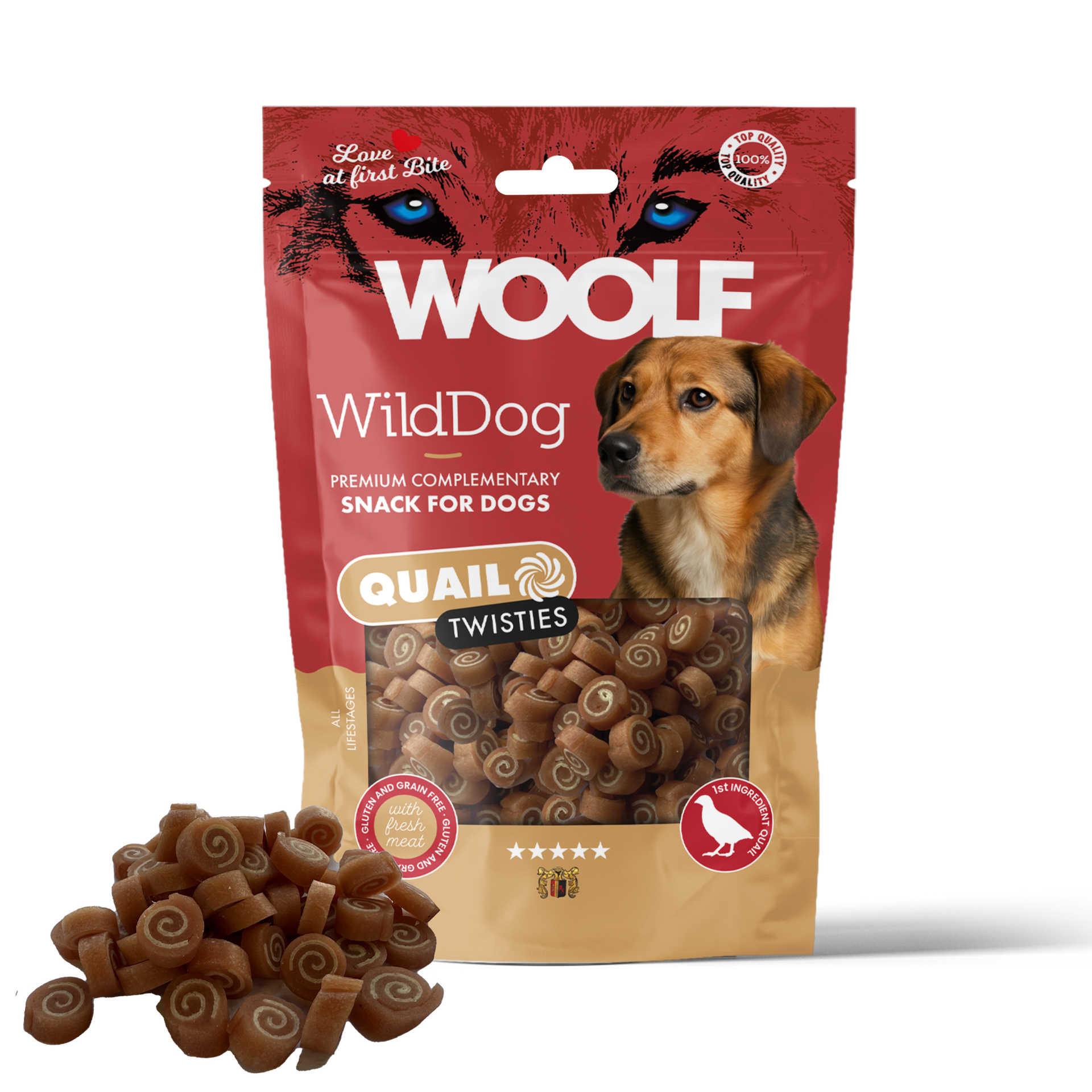 WOOLF WildDog Quail & Cod Twisties