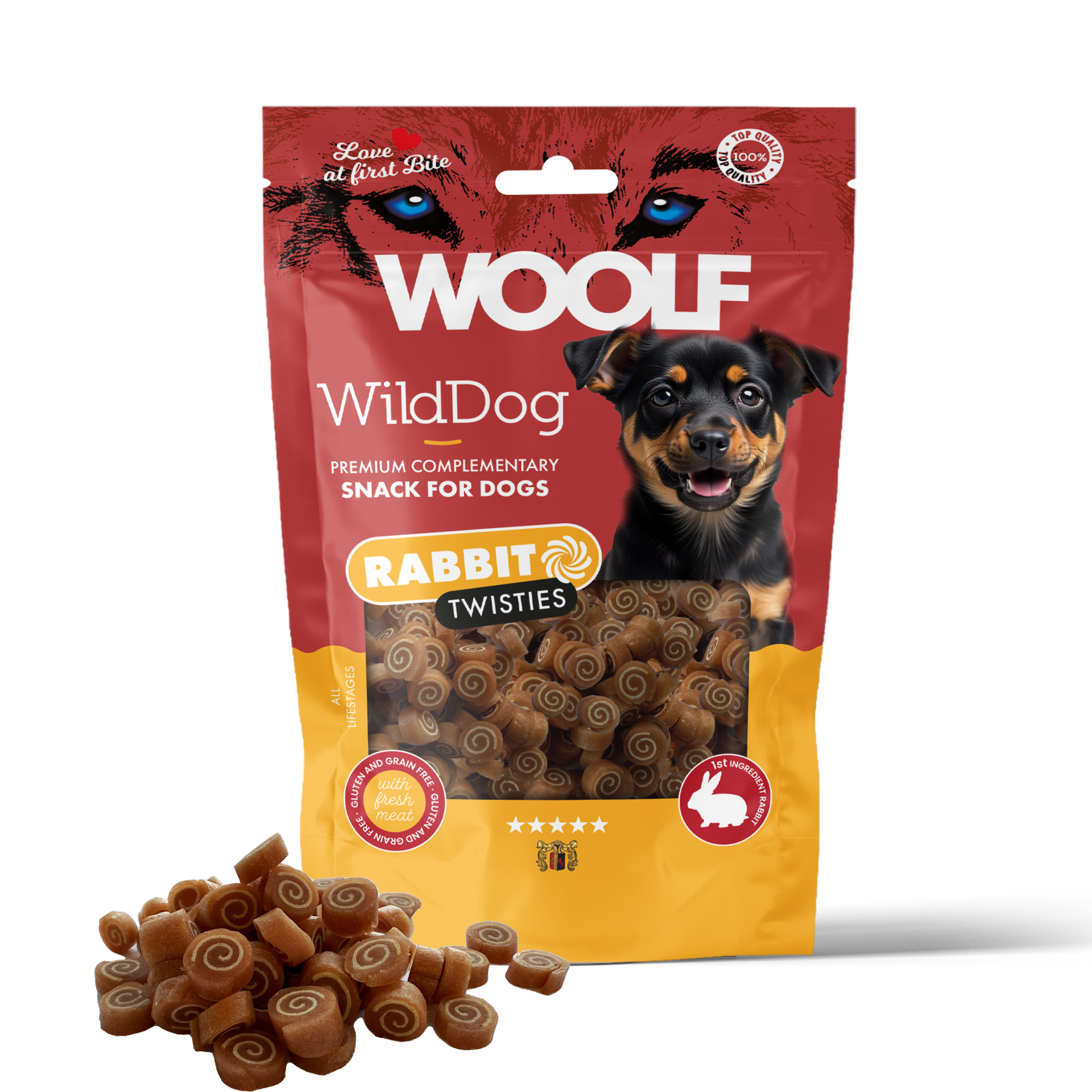 WOOLF WildDog Rabbit & Cod Twisties