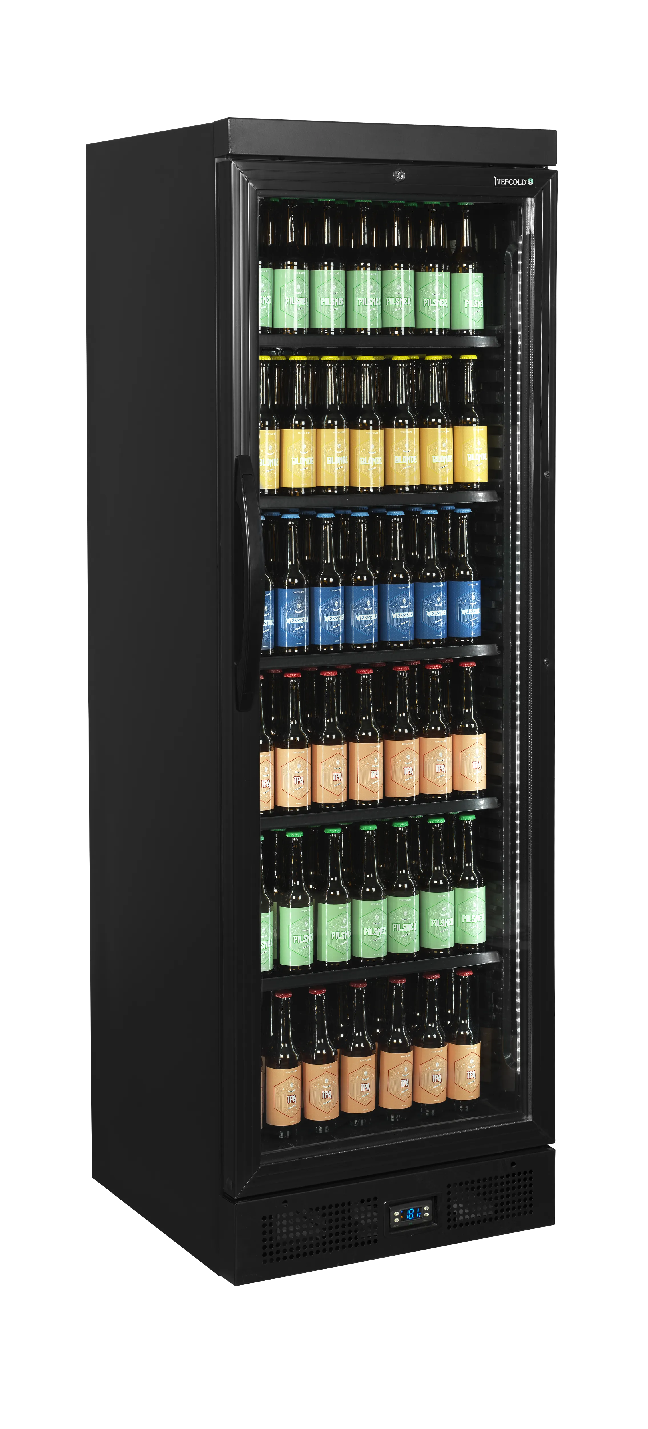 Flaskkyl  CEV435 BLACK, 358 liter, Tefcold - 3