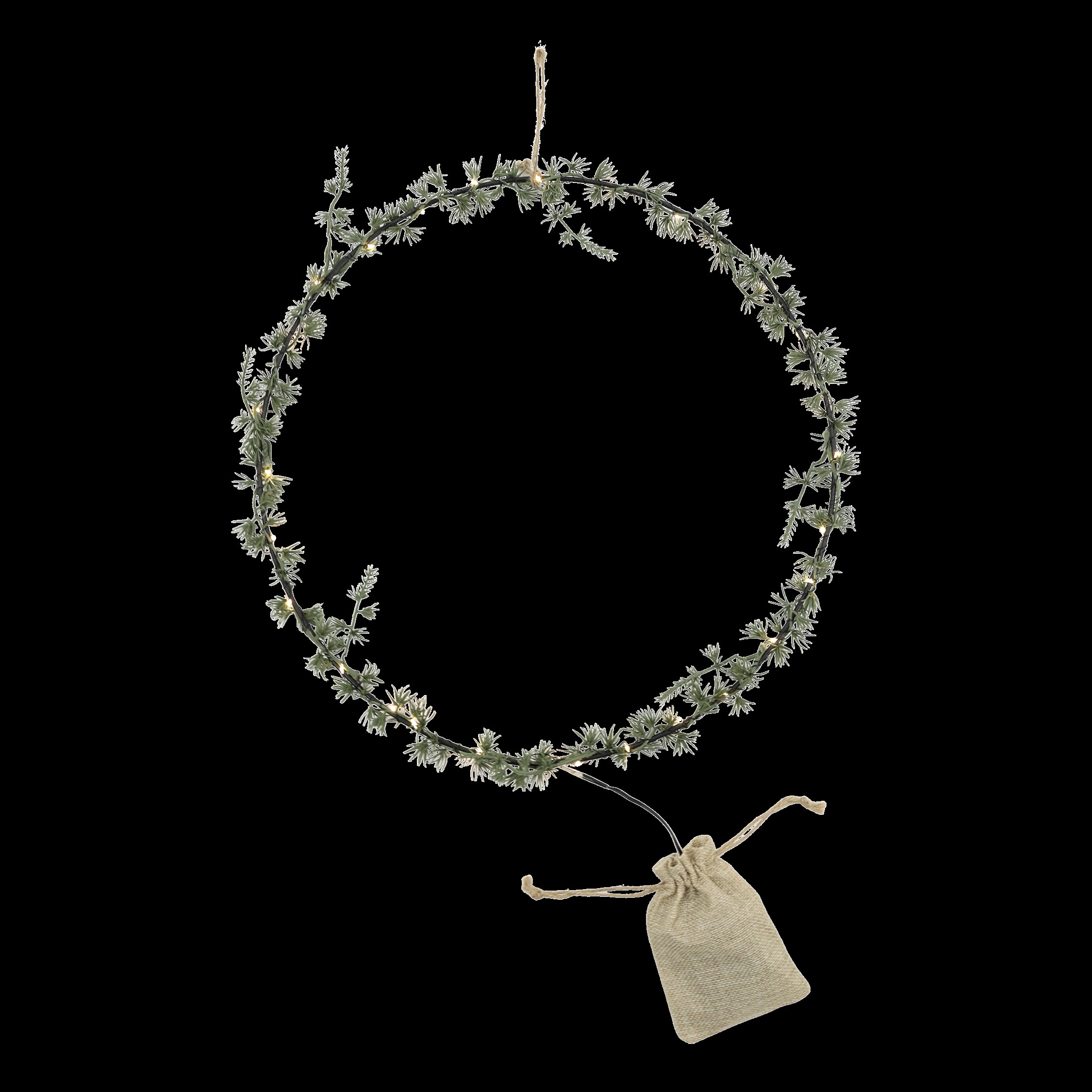 Fleur Krans med LED-ljus - 2