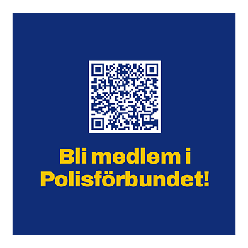 Dekal 5x5 cm - Bli medlem i polisförbundet