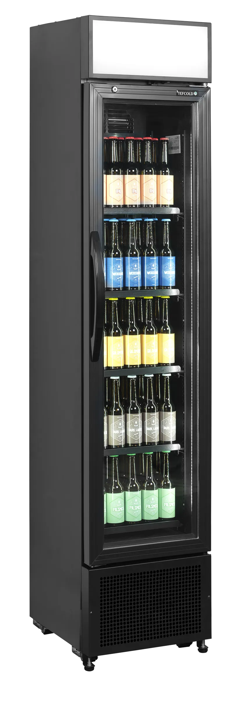 Flaskkyl  FSC175H BLACK, 190 liter, Tefcold - 2