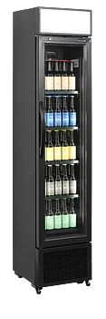 Flaskkyl  FSC175H BLACK, 190 liter, Tefcold