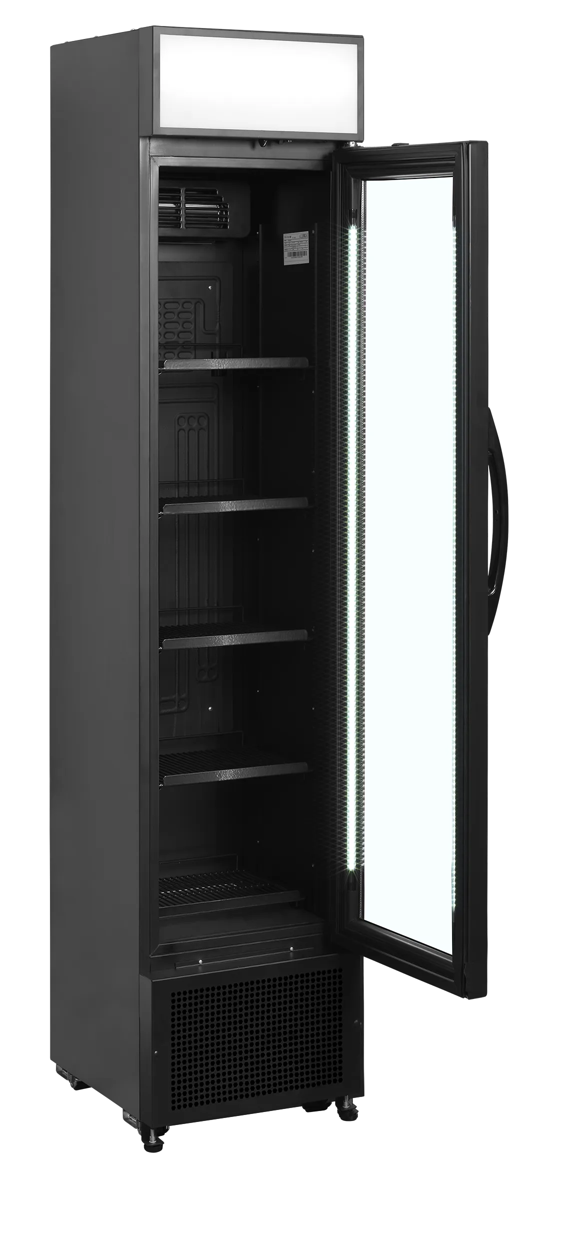 Flaskkyl  FSC175H BLACK, 190 liter, Tefcold - 4