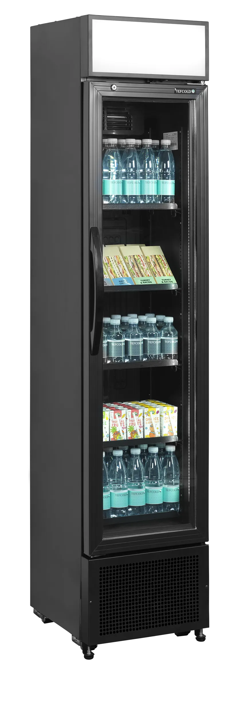 Flaskkyl  FSC175H BLACK, 190 liter, Tefcold - 3