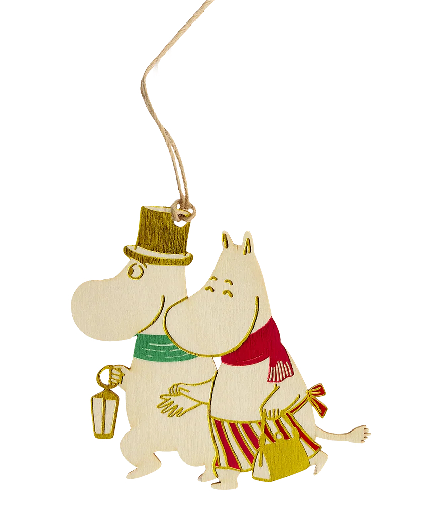 Moomin Hanging Tree Ornament - Moominmamma & Moominpappa
