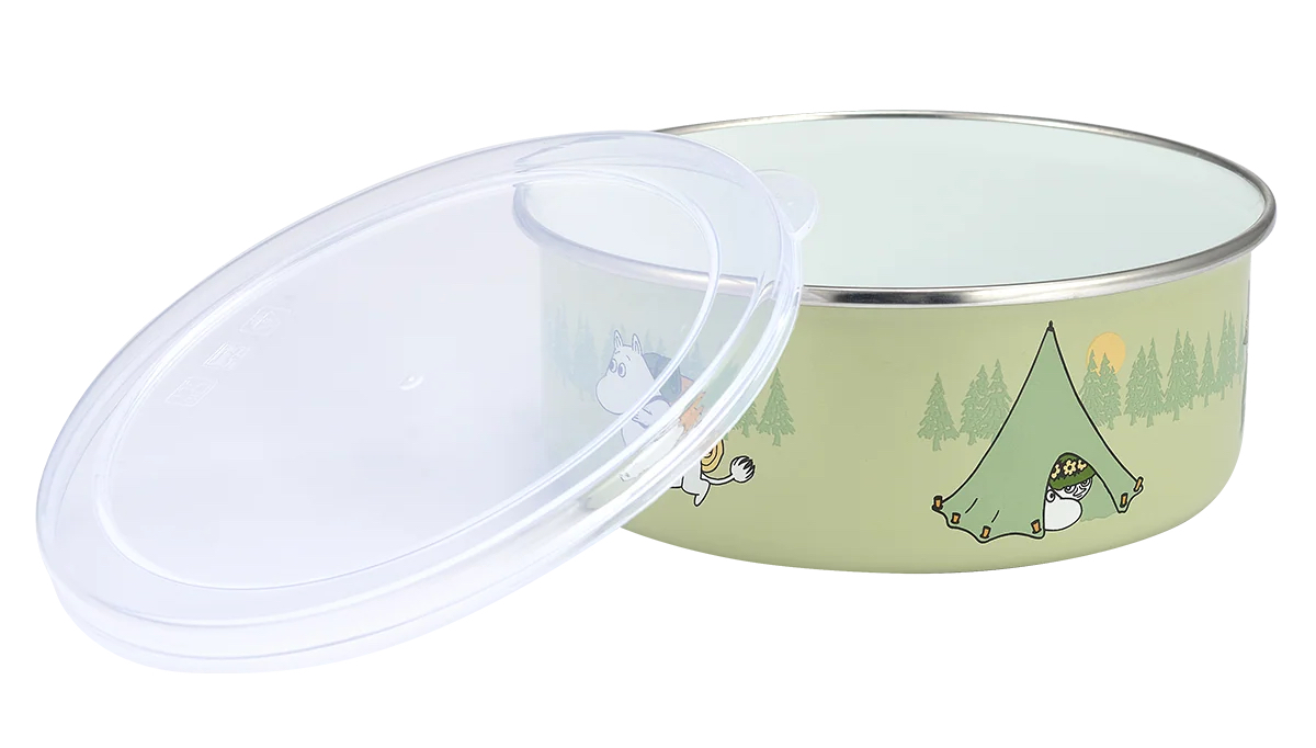 Mumin Emaljburk med lock 8 dl  - Camping - 2