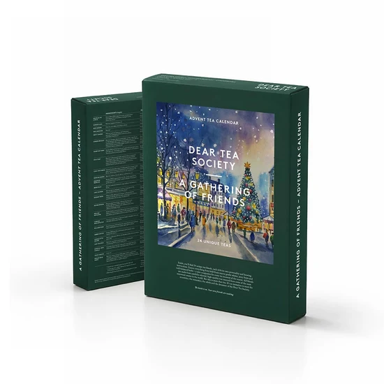 Tekalender 2026 - 24 numrerade teer i pyramidpåsar - 7