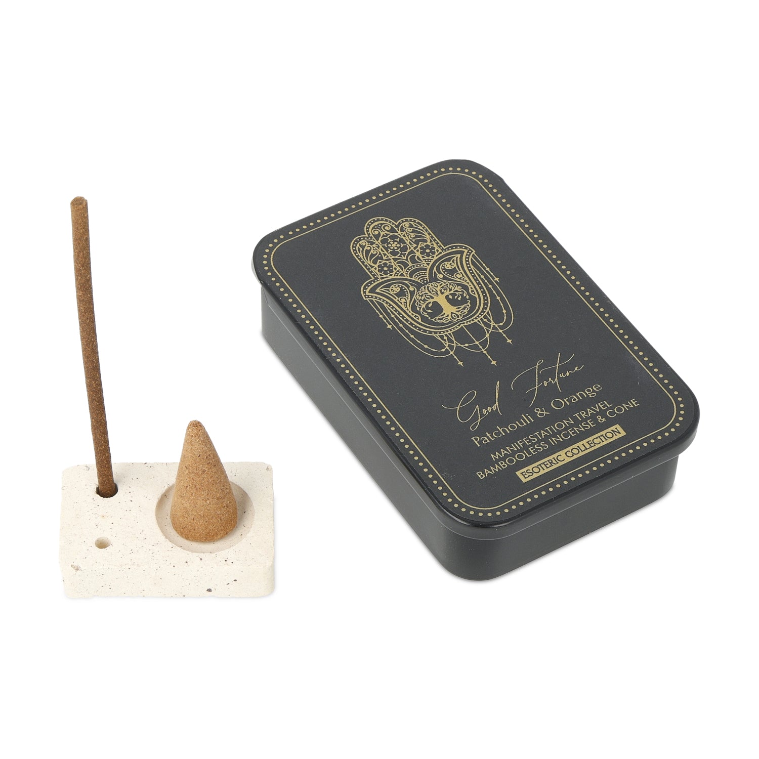 Incense Esoteric Collection Lycka och brännare i plåtlåda