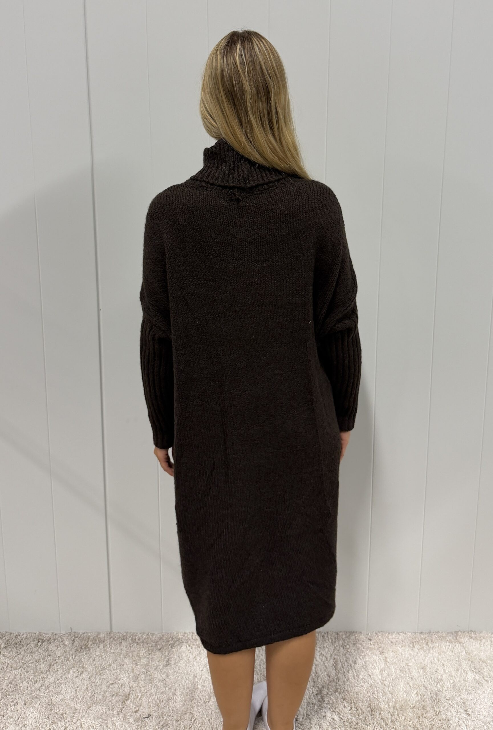 Portofino Dress/Longsweater - Espresso - Jörlevik