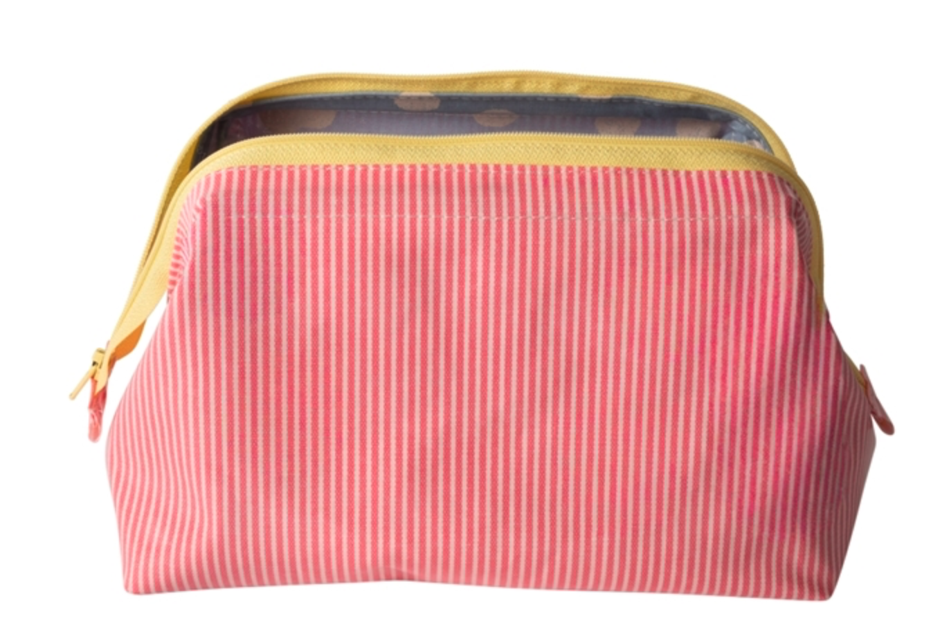 Toiletry Bag - PINK STRIPE - Medium
