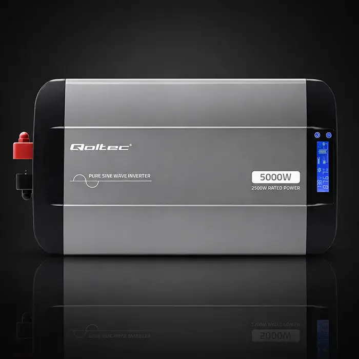 Omformare /Inverter12V till 230V - 2500/5000W - Ren sinus - QOLTEC - 5
