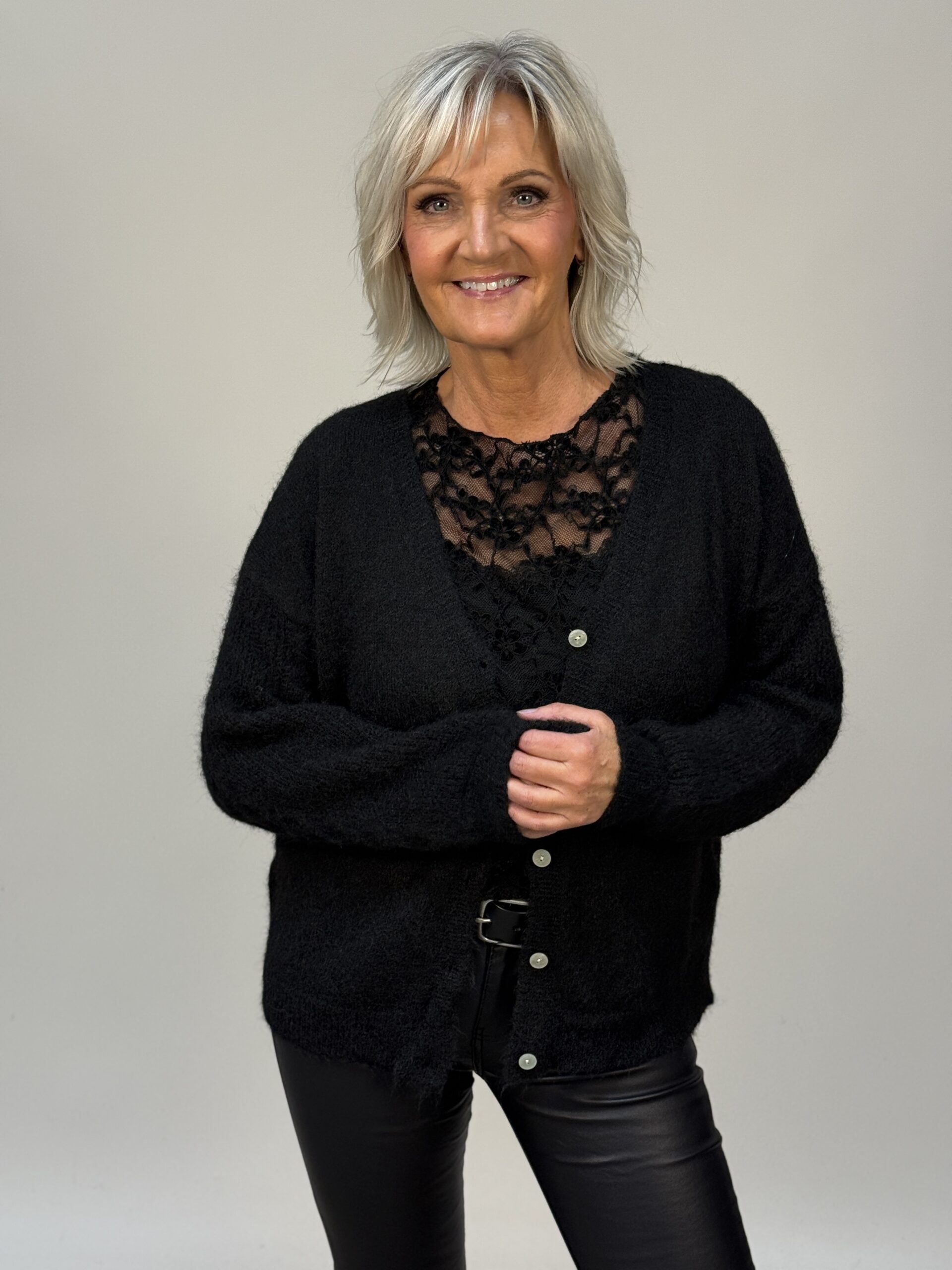 Selma spetstopp svart one size - 3