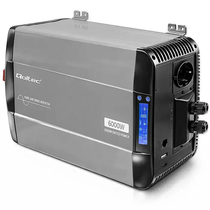 Omformare/Inverter 12V till 230V - 3000/6000W - Ren sinus - QOLTEC - 11