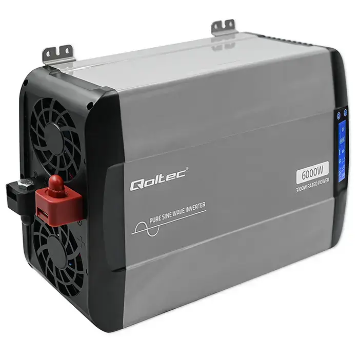 Omformare/Inverter 12V till 230V - 3000/6000W - Ren sinus - QOLTEC - 12