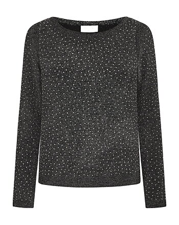 Viska blouse - Black/silver