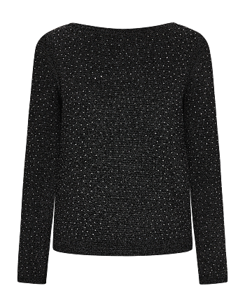 Viska blouse - Black/silver