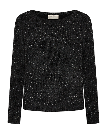 Viska blouse - Black/silver