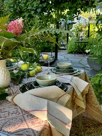 Linen Tablecloth - Jaipur - Old Rose