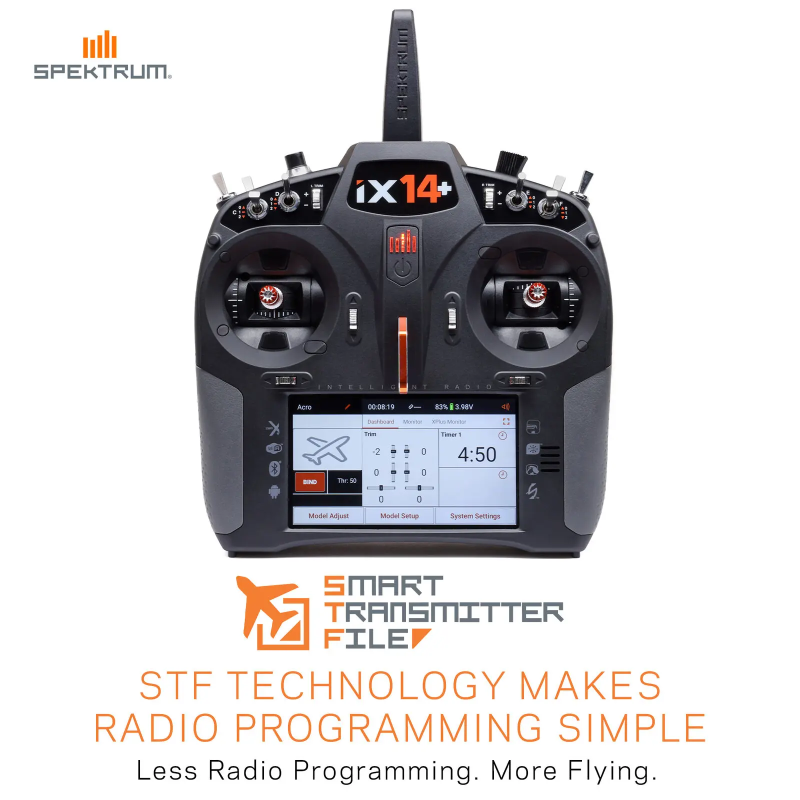 Spektrum iX14+ SPMR14010EU 20-kanalers DSMX-sändare (endast sändare) - 23