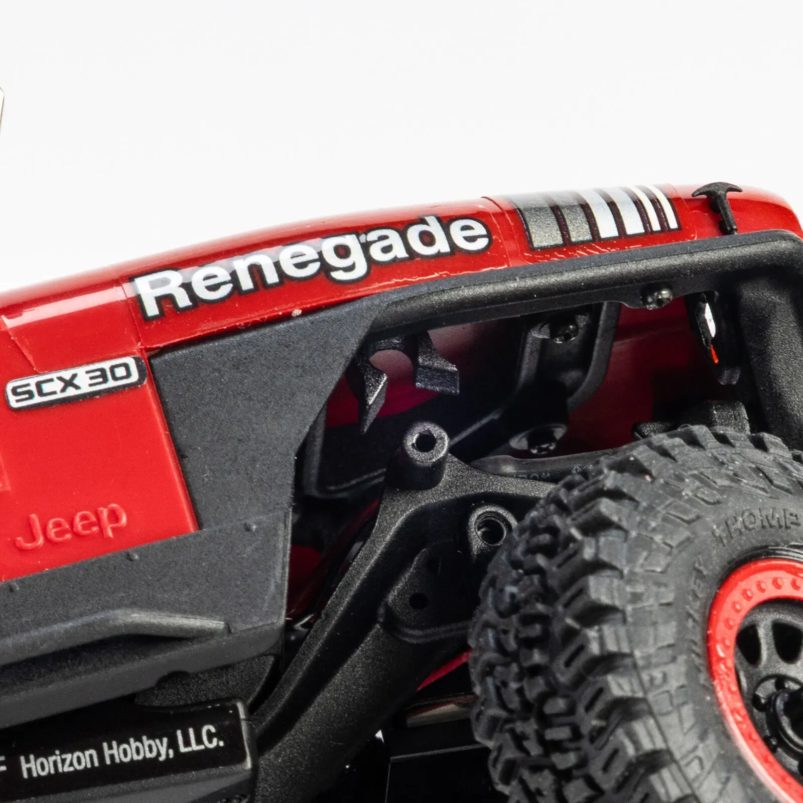 Axial 1/30 SCX30 Jeep CJ-7 GenRight 4X4 RTR Rock Crawler med borstad motor (batteri och laddare ingår), röd - 12