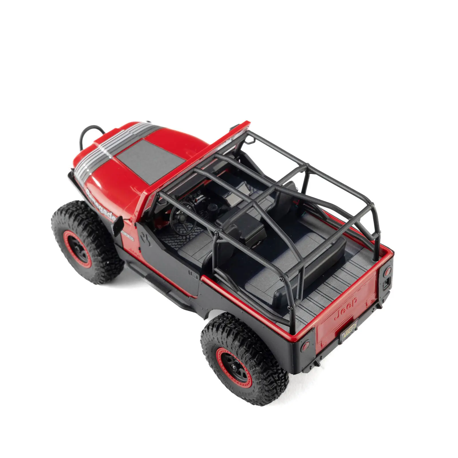 Axial 1/30 SCX30 Jeep CJ-7 GenRight 4X4 RTR Rock Crawler med borstad motor (batteri och laddare ingår), röd - 8