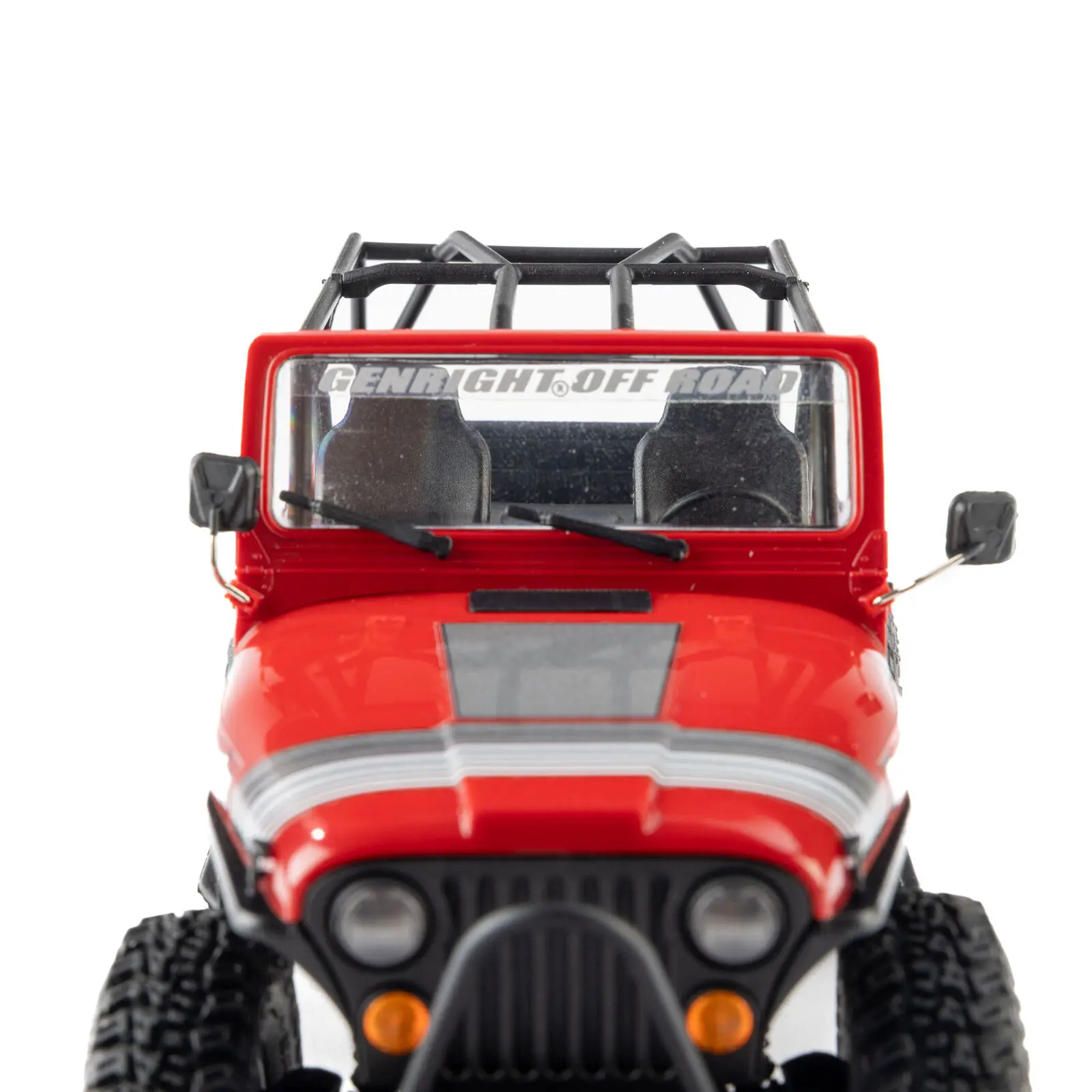 Axial 1/30 SCX30 Jeep CJ-7 GenRight 4X4 RTR Rock Crawler med borstad motor (batteri och laddare ingår), röd - 9