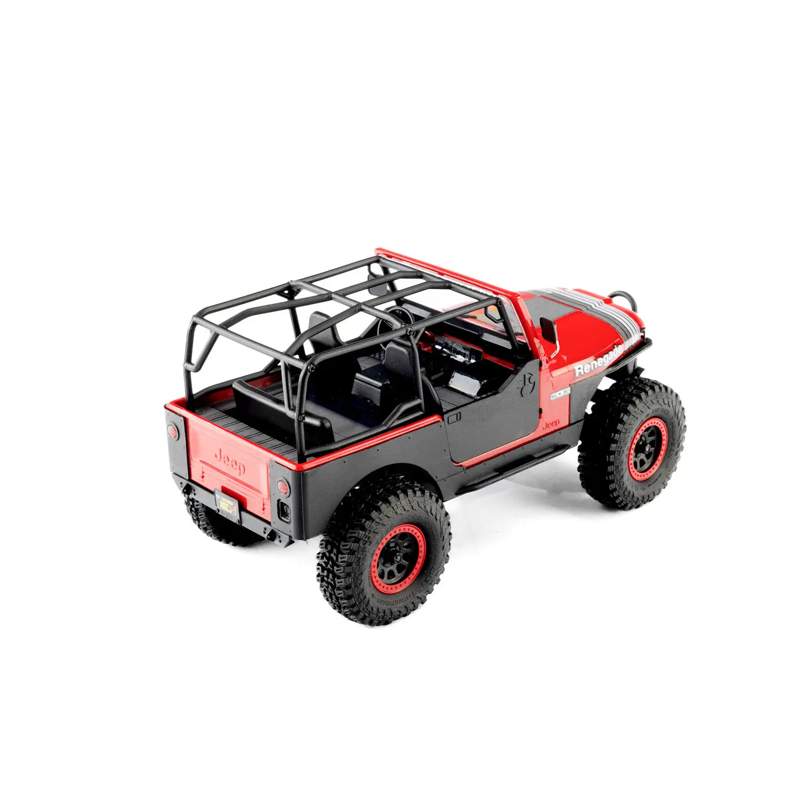Axial 1/30 SCX30 Jeep CJ-7 GenRight 4X4 RTR Rock Crawler med borstad motor (batteri och laddare ingår), röd - 4