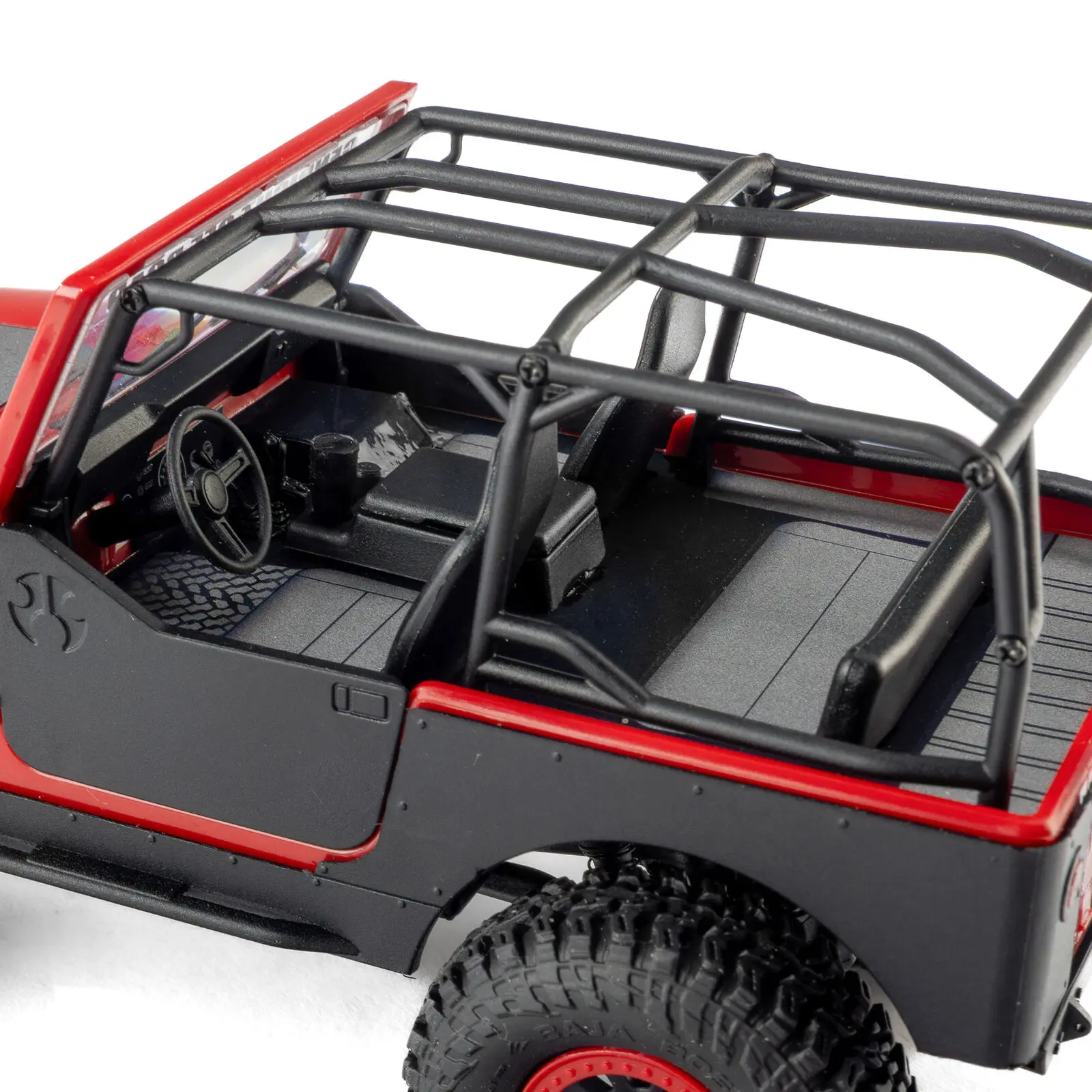 Axial 1/30 SCX30 Jeep CJ-7 GenRight 4X4 RTR Rock Crawler med borstad motor (batteri och laddare ingår), röd - 10