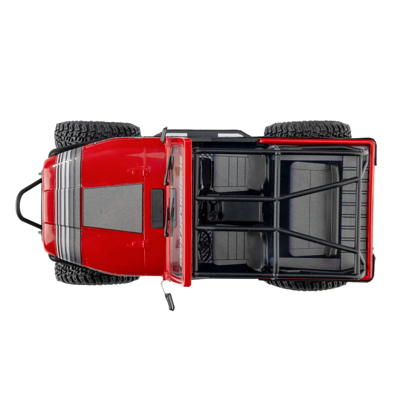 Axial 1/30 SCX30 Jeep CJ-7 GenRight 4X4 RTR Rock Crawler med borstad motor (batteri och laddare ingår), röd - 7