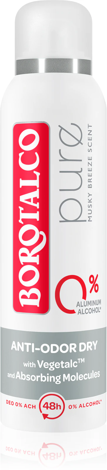 Borotalco Pure Deodorantspray – utan aluminiumsalter 150ml