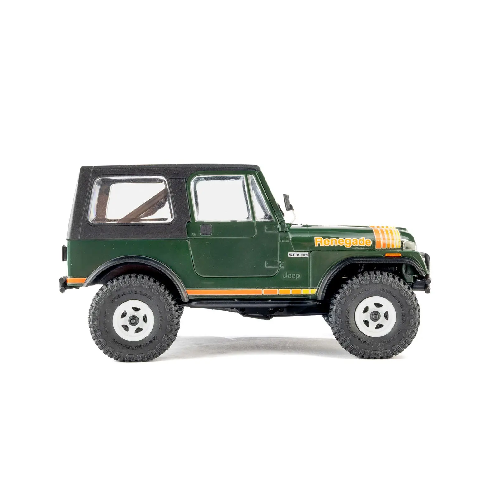 Axial 1/30 SCX30 Jeep CJ-7 Renegade 4X4 RTR Brushed Rock Crawler (Battery & Charger Included), Green - 3