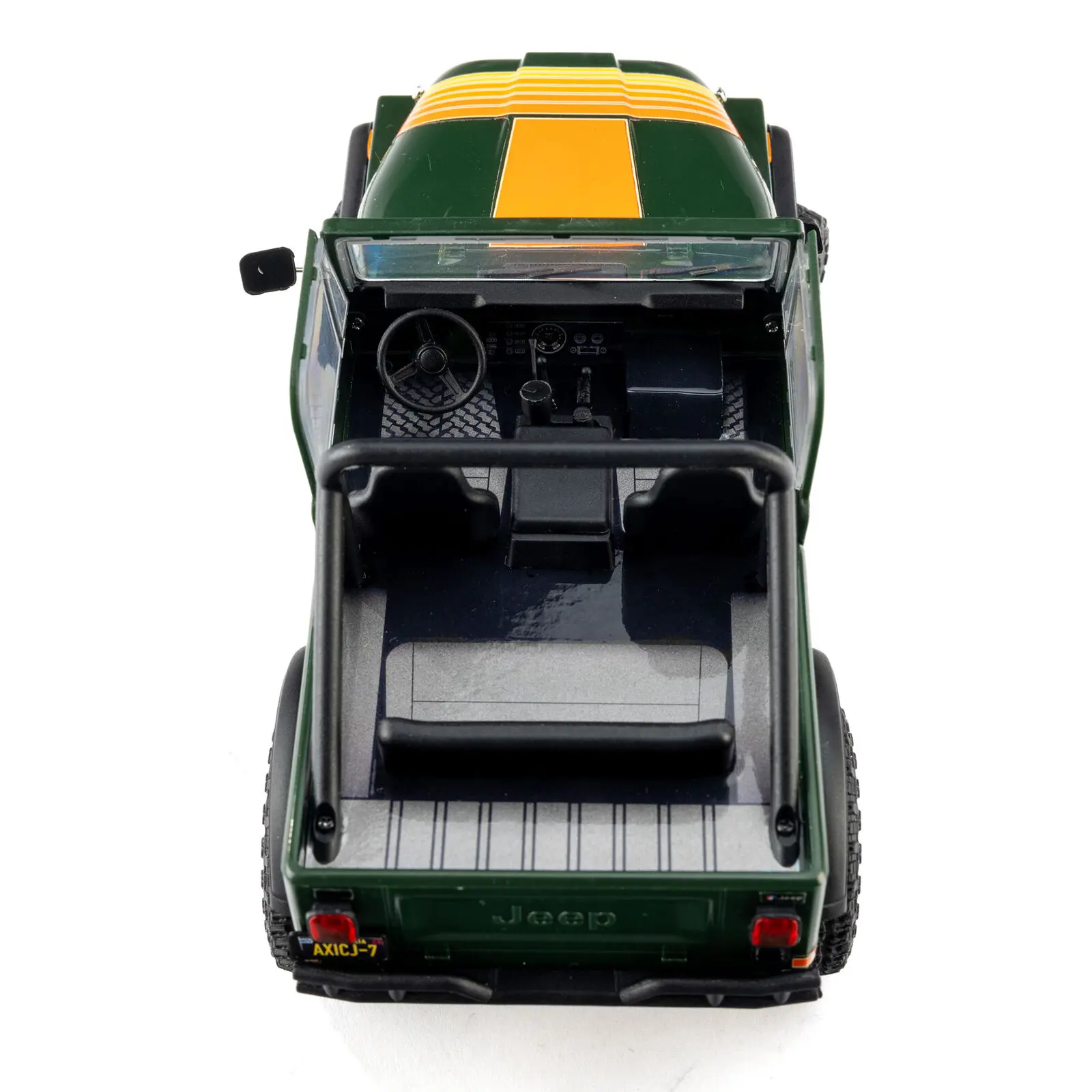 Axial 1/30 SCX30 Jeep CJ-7 Renegade 4X4 RTR Brushed Rock Crawler (Battery & Charger Included), Green - 8